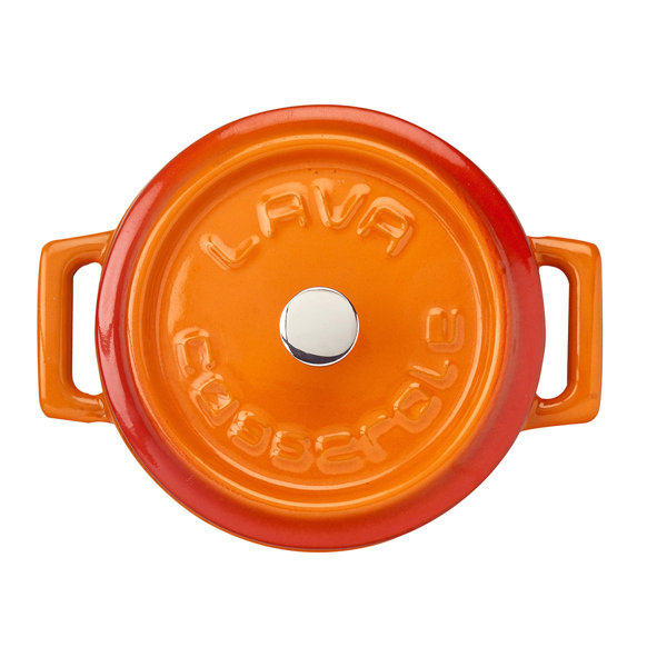LAVA CAST IRON Lava Enameled Cast Iron Dutch Oven 0.35 Qt. Round with